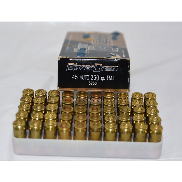 50 Rounds Blazer .45 Auto 230gr FMJ Ammunition 