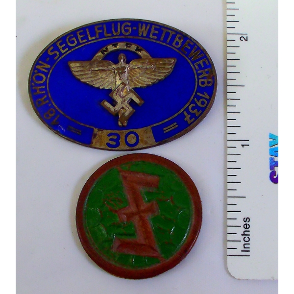 1937 NSFK German Flight Badge Pin 