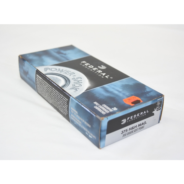 20 Rounds Federal Power Shok 375 H&H Mag. 270gr. SP Ammunition