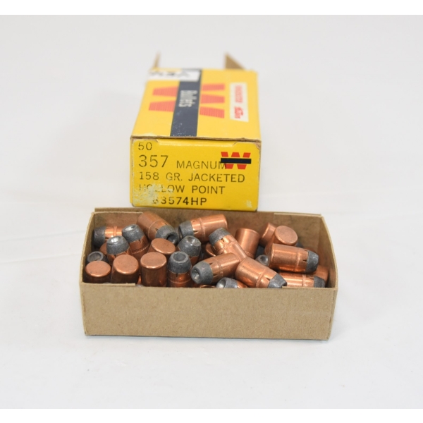 50 Pieces Winchester .357 mag 158gr J.H.P. Bullets