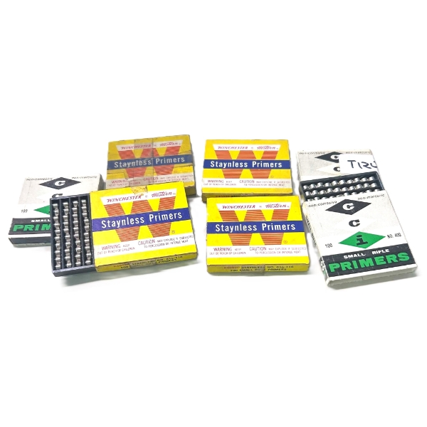 360 Pieces Win Small Rifle Primers & 285 Pieces CCI Small Rifle Primers