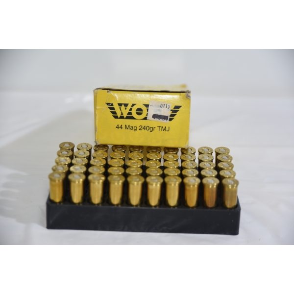 50 Rounds Wolf 44 Mag 240gr TMJ Ammunition 