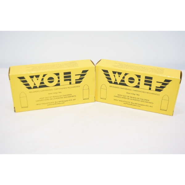 70 Rounds Wolf 9MM Ammunition 