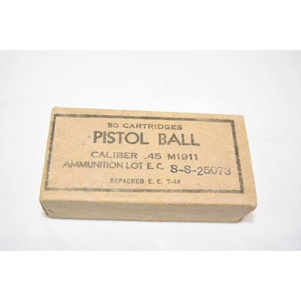 50 Rounds .45 Caliber Ammunition 