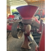 Image 3 : Antique Cast Iron Belt-Driven Burr Mill / Grist Mill with Red Hopper & Cast Iron Cup