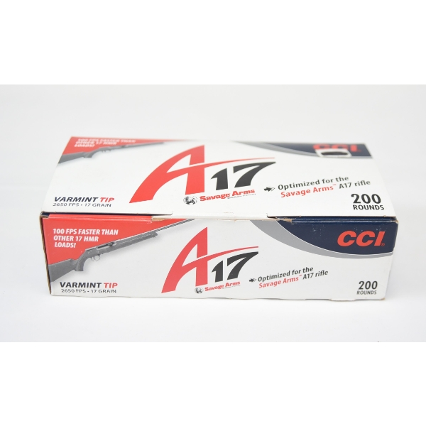 200 Rounds CCI A17 FPS 17 HMR Ammunition