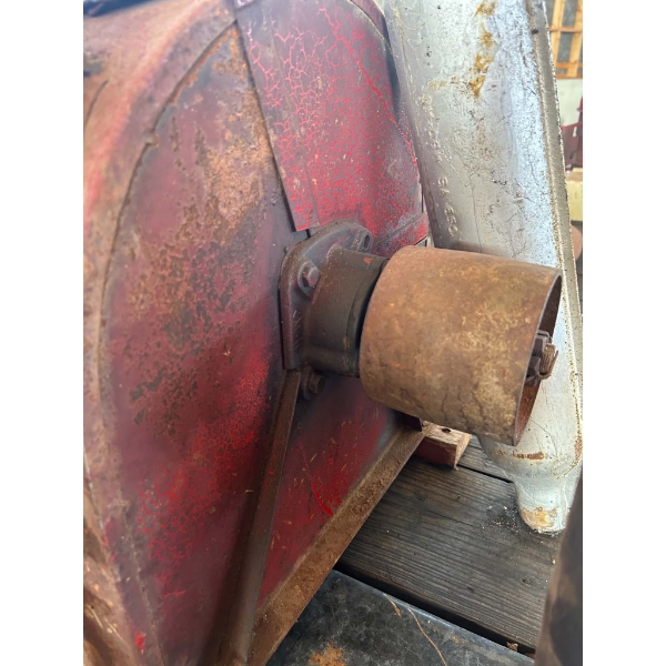 Red Crackle-Finish Blower/Fan Housing Assembly with Motor