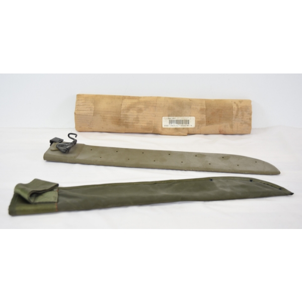 2 Machete Sleeves & Steel Cable Snap Hooks 