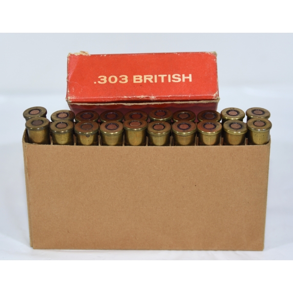 20 Rounds British .303 Caliber 150 Grain Ammunition 