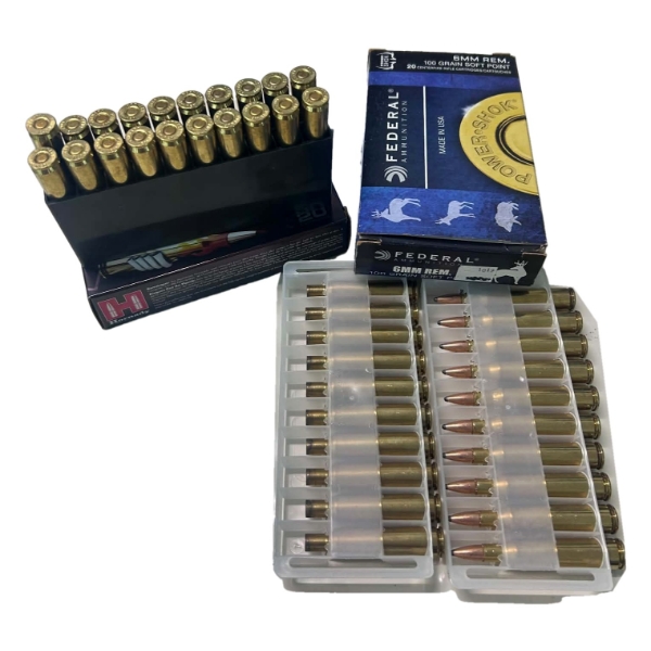 6MM Mixed Brand Ammunition Lot