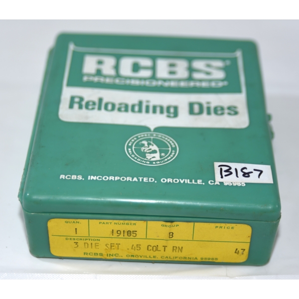 3 Die Set 45 L Colt Reloading Dies
