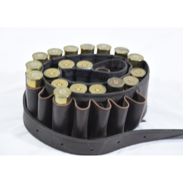 Vinyl Ammo Belt W/ 19 Rounds 12 Gauge Ammunition