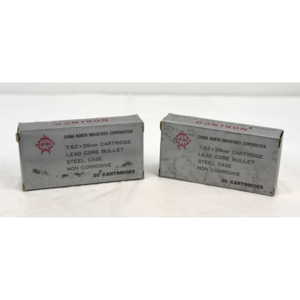 40 Rounds Norinco® 7.62x39mm FMJ Rifle Ammunition