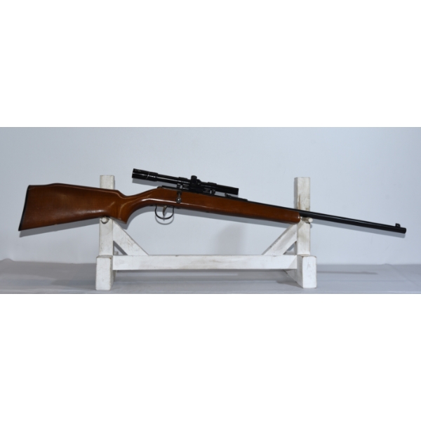 CIL Anschutz Model 167 Single Shot .22 LR Caliber Rifle With Scope