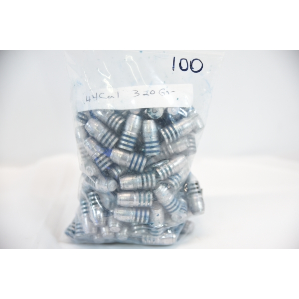 100 44 Cal 320gr Lead F.P. Bullets