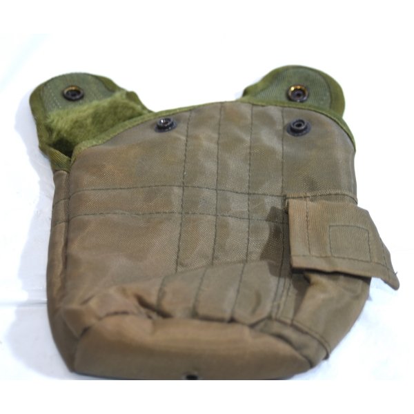 U.S. Military Nylon Canteen Cover w/ External Pocket – Vietnam Era