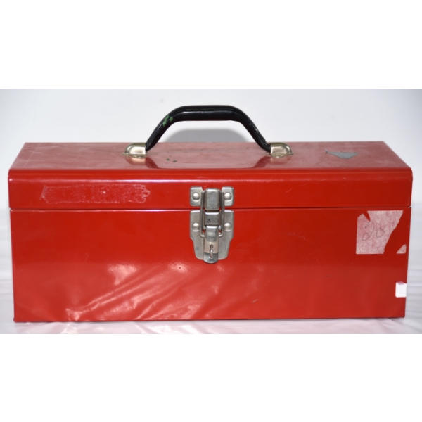 Red Steel Tool Box 