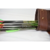 Image 3 : Leather Back Quiver & 9 Easton 340 Arrows w/ Field Points