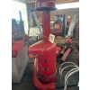 Image 2 : Vintage Red Oil Bath Tractor Air Cleaner with Intake Stack, Pre-Cleaner Cap & Hose Pipe