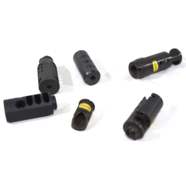Box Lot Assorted Brands & Caliber Compensators & Muzzle Brakes For Firearms