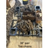 Image 2 : Pair of Tractor Tire Chains – Fits 38" Rear Tires + Extra Chain & Repair Links