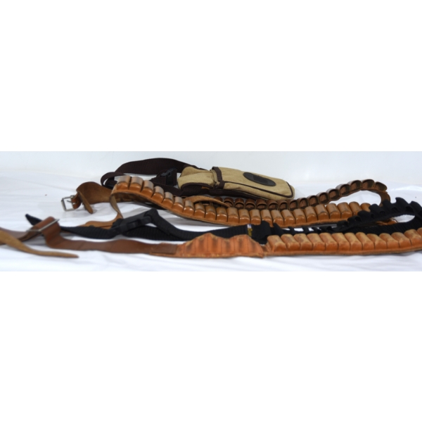 Box Lot Ammo Belts/Bags