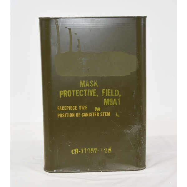 War M9A1 Gas Mask Sealed In Can