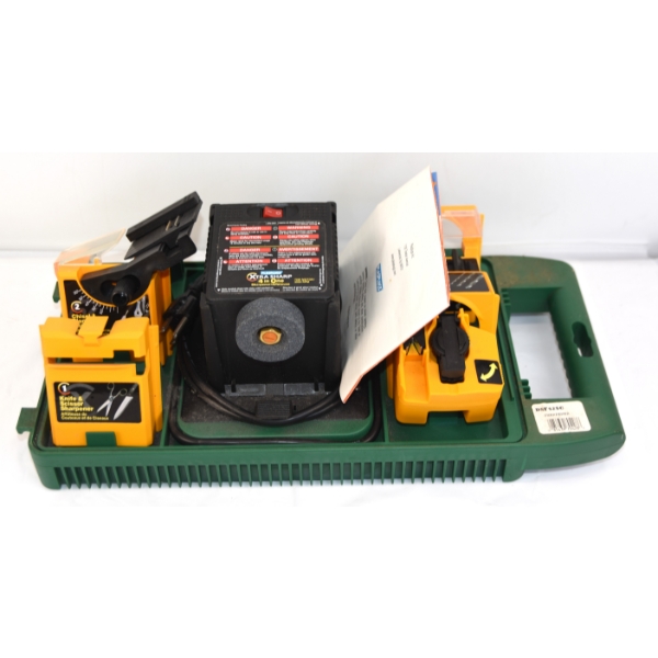 Multi-Purpose Electric Tool Sharpener with Attachments & Carry Tray