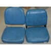 Image 1 : Pair Of B&M OE Illinois Blue Vinyl Folding Boat Seats