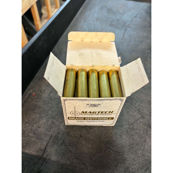 25 Pieces Magtech 20ga 2 1/2" Brass Shotshells 