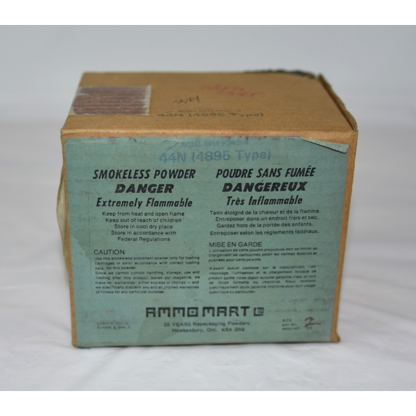 900 Grams Box Containing Nobel 44N (4895 Type) Rifle Powder