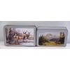 Image 4 : 2 Deer Folding Knives In A Tin Case