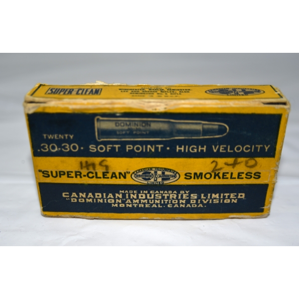 20 Rounds Dominion 30-30 SP 170gr. Ammunition