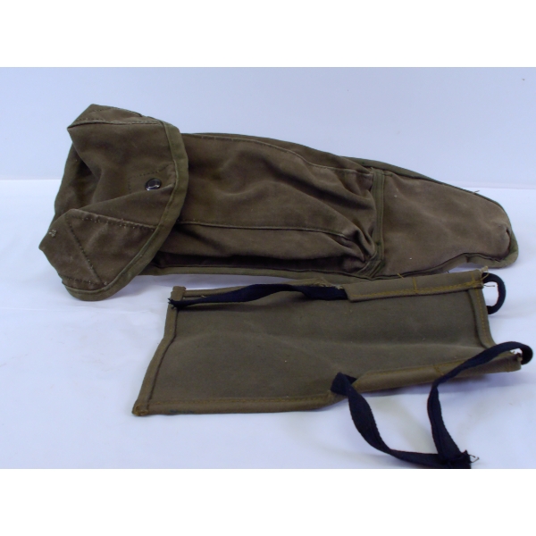 1- Specialty Canvas Pouch W/ 3 inserts & 1- Military Rifle Action Cover