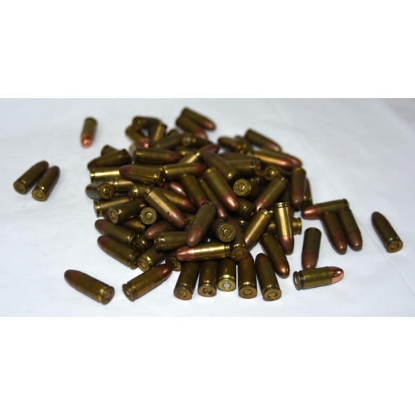 100 Rounds Reloaded 9MM Caliber Ammunition