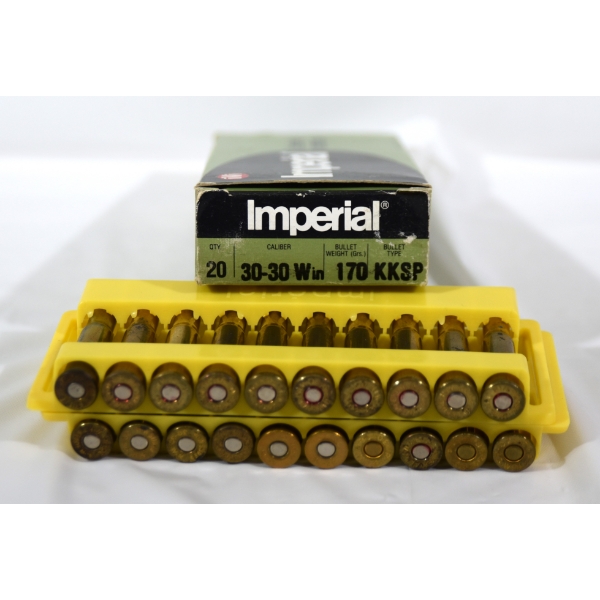 20 Rounds Imperial 30-30 Win 170gr Ammunition 