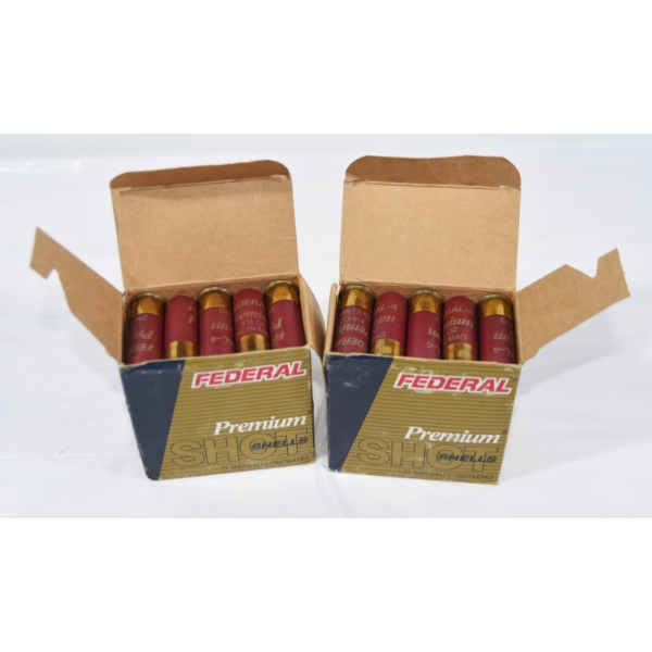 50 Rounds Federal Premium Magnum 12 Gauge 2-3/4" #4 Shot Ammunition 