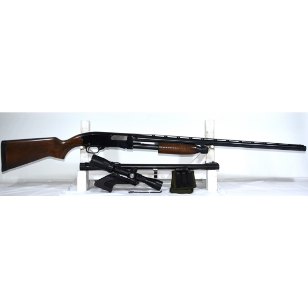 Winchester Ranger 120 Pump Action 12 Gauge Shotgun With Extra Slug Barrel Scope Slug Barrel & Chokes