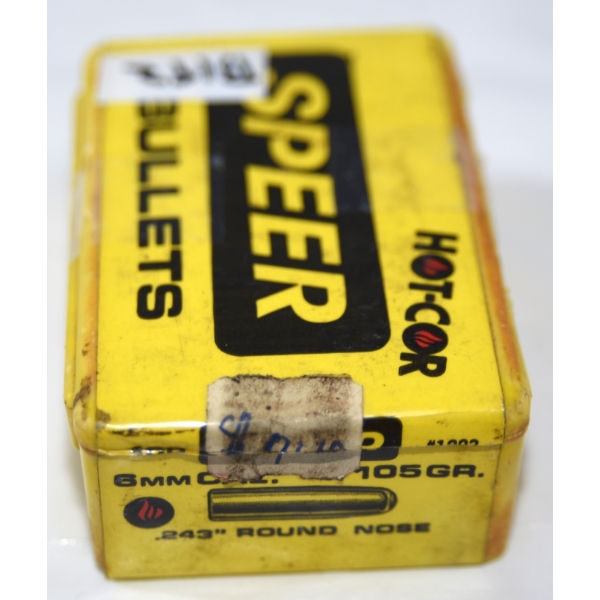 55 Pieces Spear 6mm (.243) 105gr RN Bullets