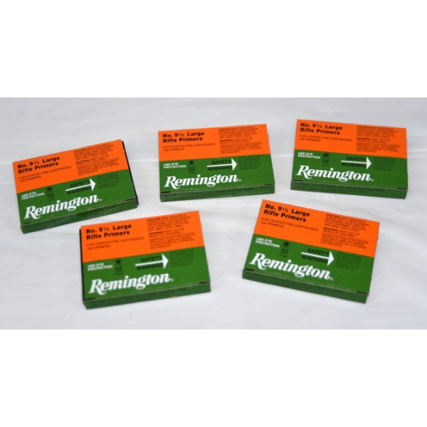 500 Pieces Remington No. 9-1/2 Large Rifle Primers