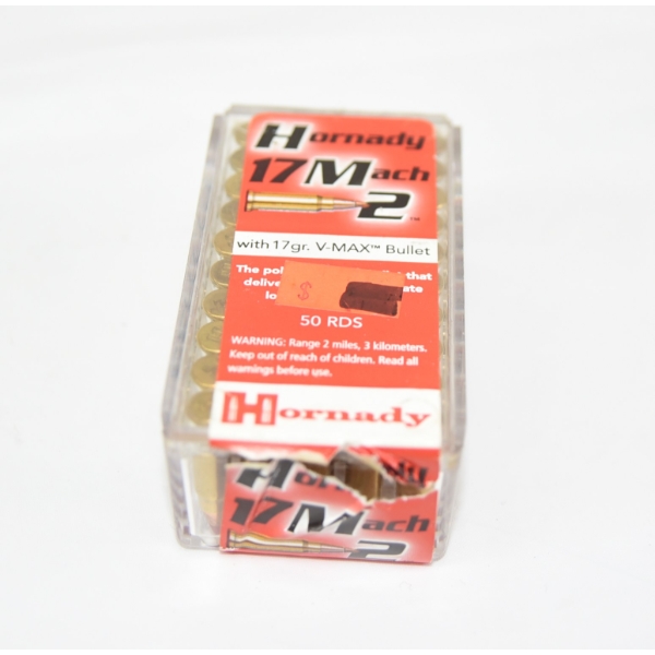 50 Rounds Hornady 17 Mach 2  Ammunition