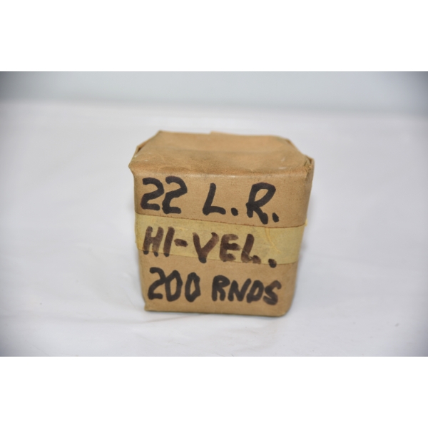 200 Rounds Unknown Brand .22LR High Velocity Ammunition 