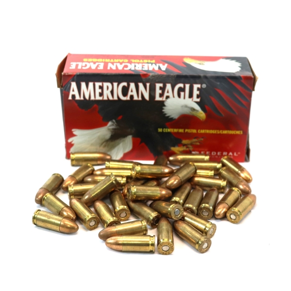 88 Rounds American Eagle 9 MM 115 Grain Ammunition 