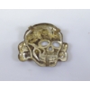 Image 2 : WWII German Death Head Skull Cap Badge