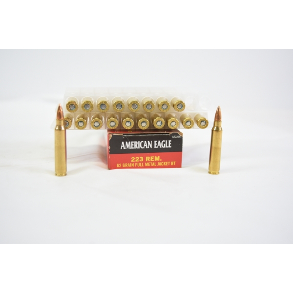 40 Rounds American Eagle 223 Rem Ammunition