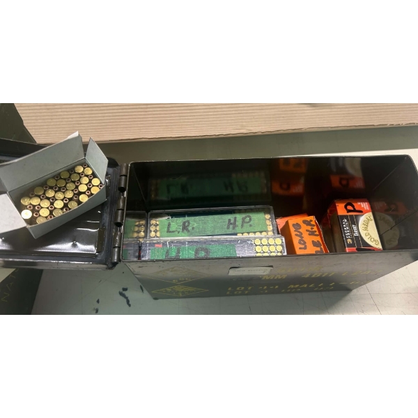 850 Rounds Mixed 22LR HP Ammunition In Military Can