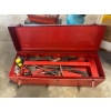 Image 1 : Metal Toolbox with Assorted Hand Tools