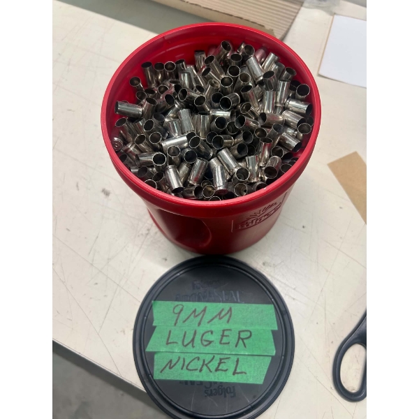 10.6 Pounds 9MM Luger Nickel Cases