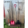 Image 1 : Assorted Long-Handled Shovels & Yard Tools