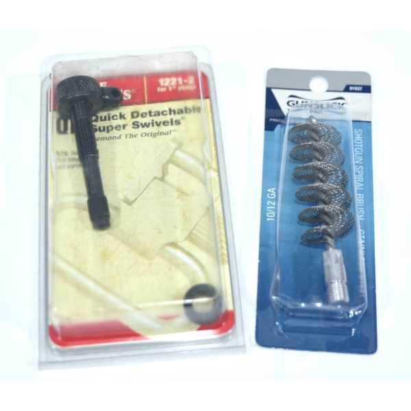 Uncle Mike's Quick Detachable Super Sling Swivels & Spiral Brush